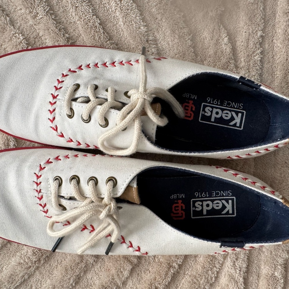 Keds Cream and Red Stitch Sneakers SF Giants